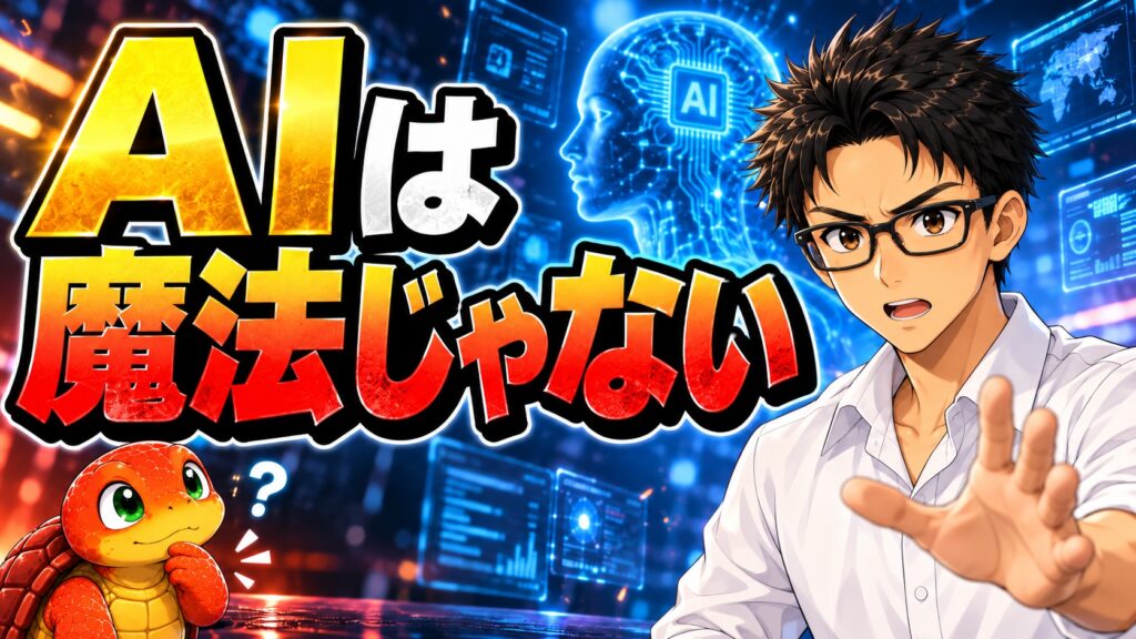 AIは魔法ではなく使う人の能力を拡張する道具であることを伝える記事のアイキャッチ