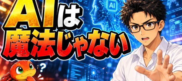 AIは魔法ではなく使う人の能力を拡張する道具であることを伝える記事のアイキャッチ