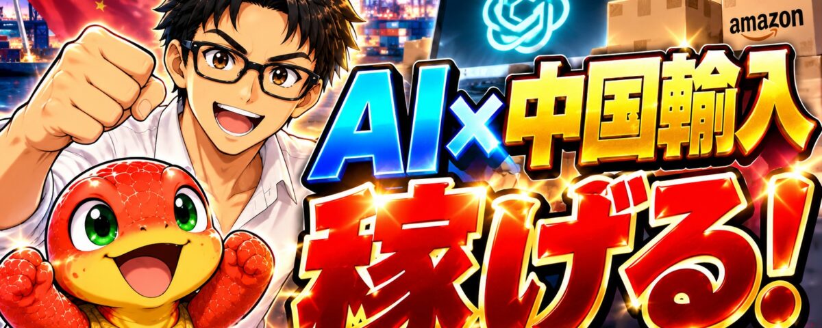 AIを活用して中国輸入物販を7日間で体験する初心者向け教材の販売開始案内